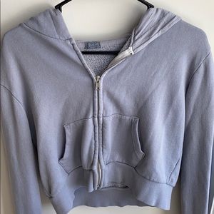 Brandy Melville crystal periwinkle hoodie